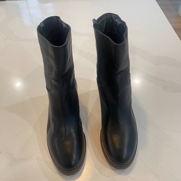 Free People Tabby Black Leather Ankle Boot Women’s  Size EU 39.5 /US 9 - Picture 7 of 10